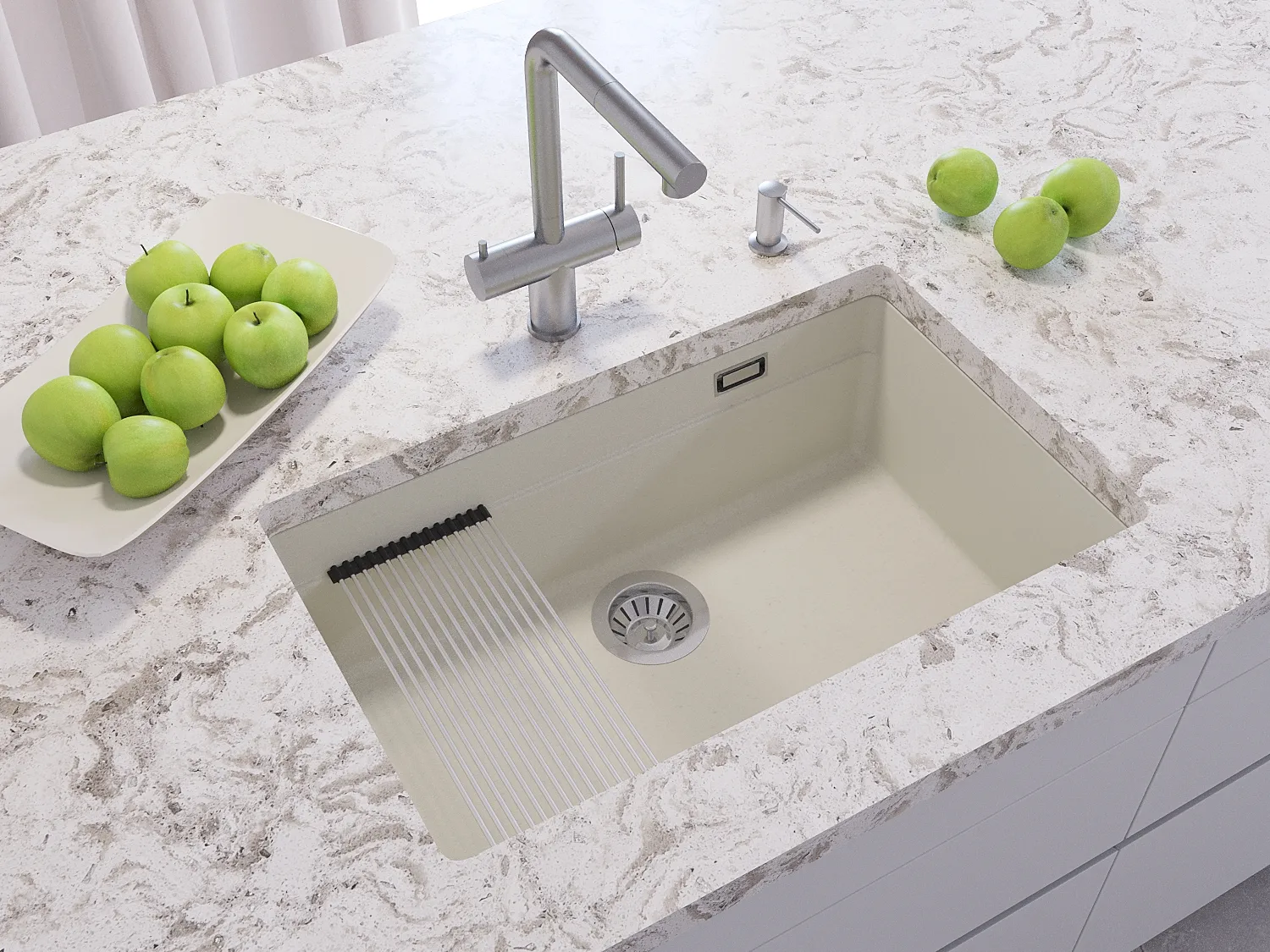 Кухонная мойка Grandex Aqua COMFORT 73U ARCTIC (500301)