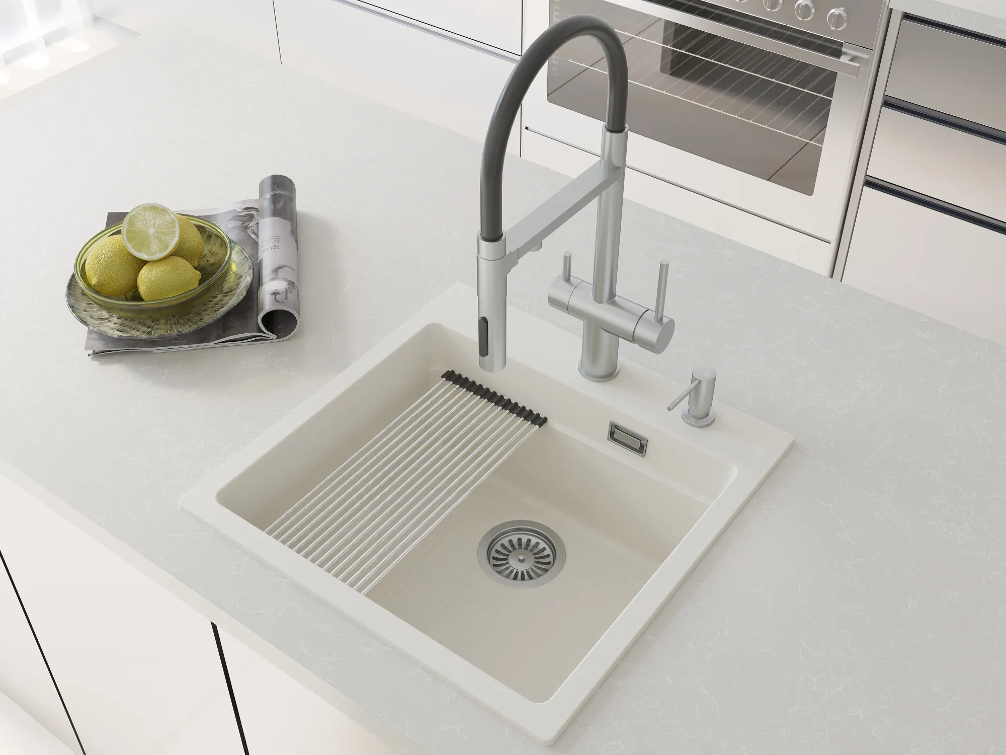 Кухонная мойка Grandex Aqua COMFORT 51F ARCTIC (500401)